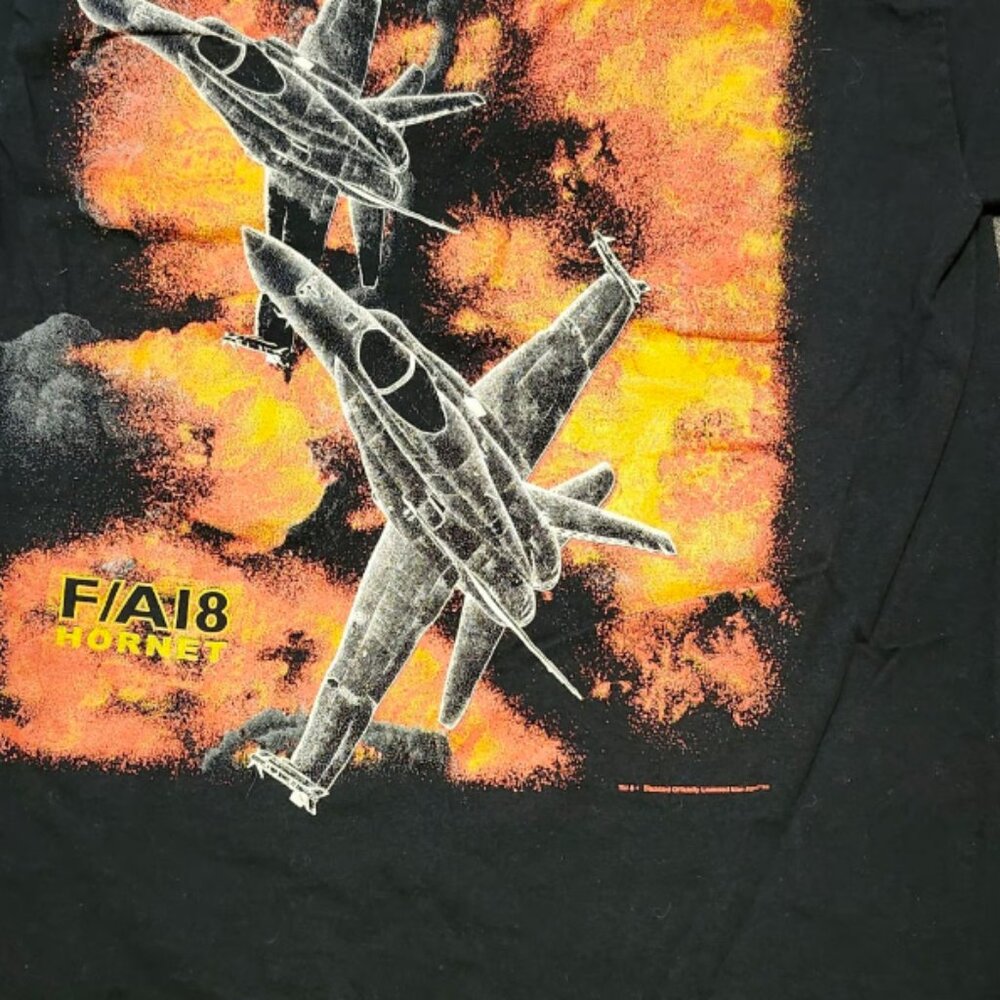 NWOT Mens Sz M by Gildan Blackbird F/A 18 Hornet Black Short Sleeved T-Shirt